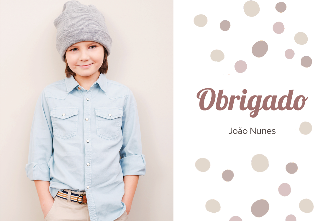 Cartões de agradecimento — Pontos à mão livre