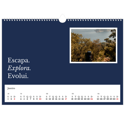 Calendário A3 Horizontal — Terra editorial [Janeiro]