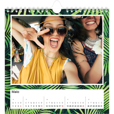 Calendário quadrado — Vida vegetal viva [capa]