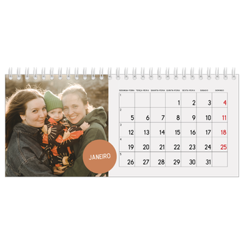 Calendário de Fotografias de Mesa — Autocolante de fotografia
