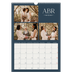 Calendário A3 — Ardósia e serifas [Abril]