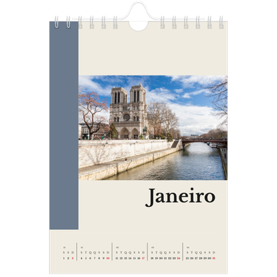 Calendário A5 — Vistas do mundo [Janeiro]