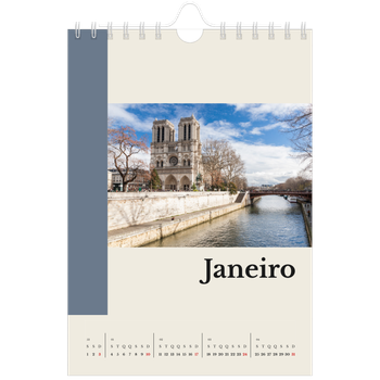 Calendário A5 — Vistas do mundo