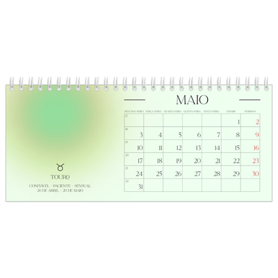 Calendários de mesa — Degradê de astrologia [capa]