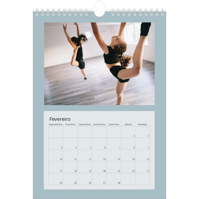 Calendário fotográfico A4 — Neo Scandi [Fevereiro]