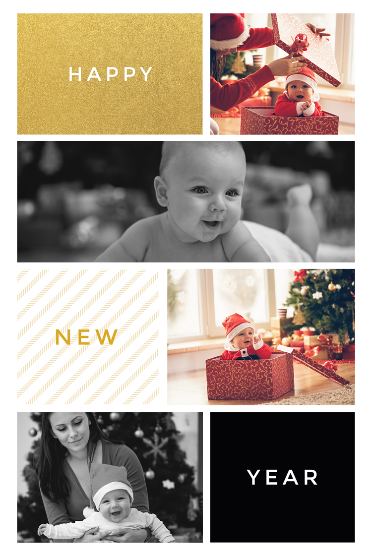 Cartões — Brilho de Ano Novo