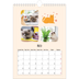 Calendário fotográfico A4 — Patas de gato e garatujas [capa]