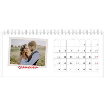 Calendário de Fotografias de Mesa — Assinado a carmim