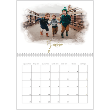 Calendário fotográfico duplo A4 — Efeitos fotográficos