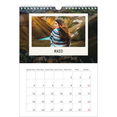 Calendário fotográfico A4 — A edição de retrato [capa]