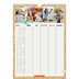 Agenda familiar A4 — Planificador Rústico - Familia de 5 [Abril]