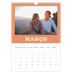 Calendário A3 — Molduras retro [Março]