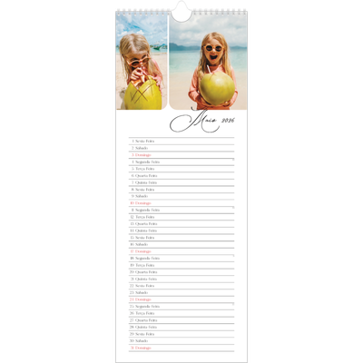 Calendário fino  — Instantâneos e escrita [capa]