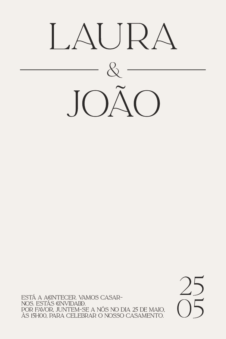 Convites — Tipo elegante