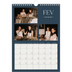 Calendário fotográfico A4 — Ardósia e serifas [Fevereiro]