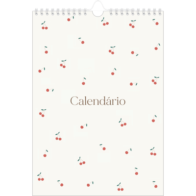Calendário fotográfico A4 — Felicidade de cereja [capa]