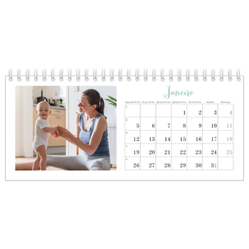 Calendário de Fotografias de Mesa — Olá mundo