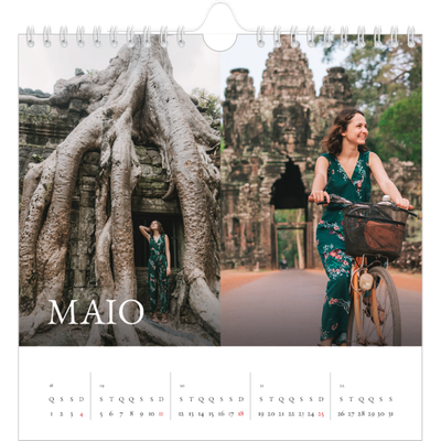 Calendário quadrado — Serifa simples [capa]