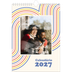 Calendário fotográfico A4 — Linhas retro [capa]