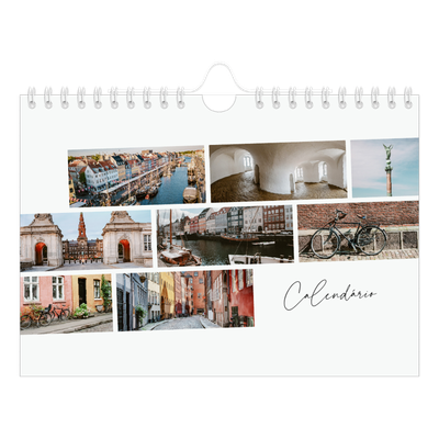 Calendário A5 horizontal — Férias na cidade [capa]