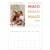 Calendário fotográfico A4 — Tipo de letra colorida [capa]