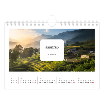 Calendário de Fotografias A5 Paisagem — A história completa