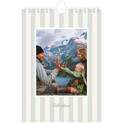 Calendário A5 — Escrita e riscas [capa]
