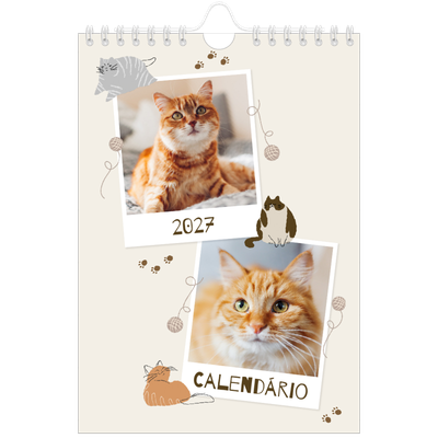 Calendário A5 — Gatinho brincalhão [capa]
