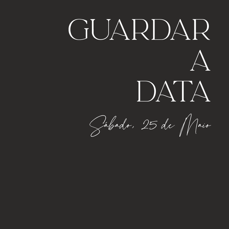 Save the date — Tipo elegante