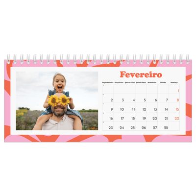 Calendários de mesa — Jogar com o padrão [Fevereiro]
