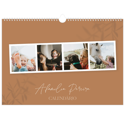 Calendário A3 Horizontal — Com os pés no chão [capa]