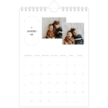Calendário A5 — Fazer planos