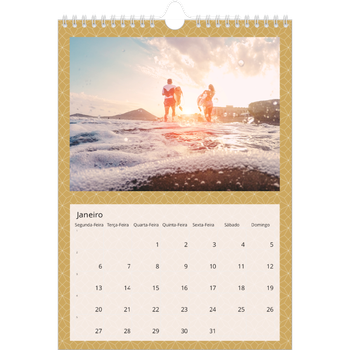 Calendário fotográfico A4 — Geométrico
