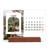 Calendário de mesa com suporte em madeira - horizontal  — O arco aberto [Fevereiro]