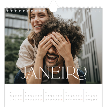 Calendário fotográfico quadrado — Maior que a vida