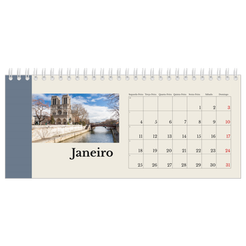 Calendário de Fotografias de Mesa — Vistas do mundo
