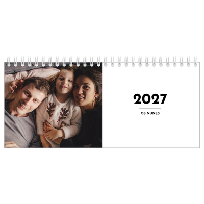 Calendários de mesa — Destaque da letra [capa]