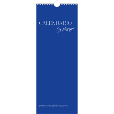 Calendário fino  — Clássico cobalto [capa]