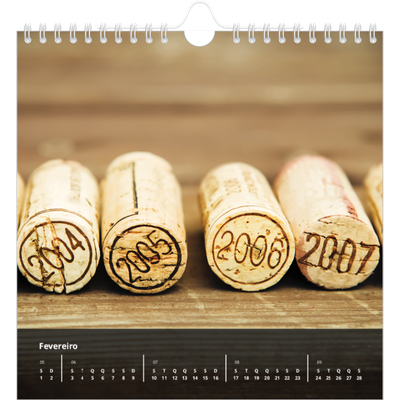 Calendário quadrado — Complementos [Fevereiro]