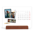 Calendário de mesa com suporte em madeira - horizontal  — Estilo de álbum de recortes [Janeiro]