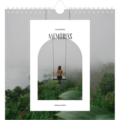 Calendário quadrado — O arco aberto [capa]