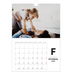 Calendário fotográfico A4 — Destaque da letra [Fevereiro]
