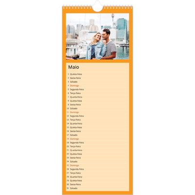 Calendário fino  — Colorir o meu mundo [capa]