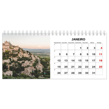 Calendário de Fotografias de Mesa — Fotografia simples