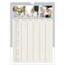 Agenda familiar A3 — Molduras em tons de terra Planner - Família de 5 [Janeiro]