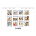 Calendário A5 horizontal — Momentos de álbum de recortes [capa]