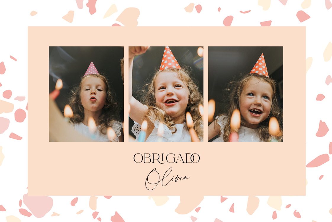 Cartões de agradecimento — Terrazzo