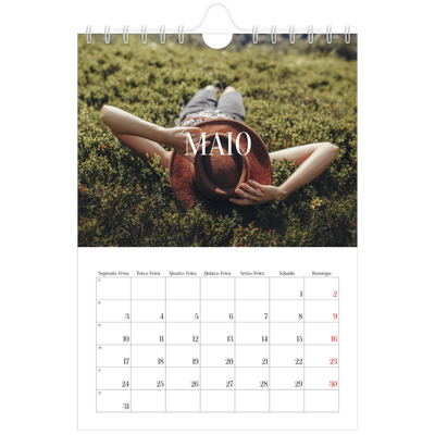 Calendário A5 — Escapadinha infinita [Maio]