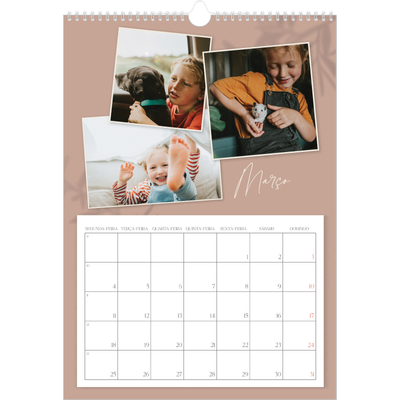 Calendário A3 — Com os pés no chão [Março]