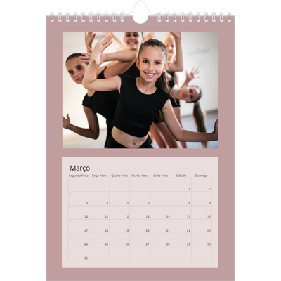 Calendário fotográfico A4 — Neo Scandi [Março]